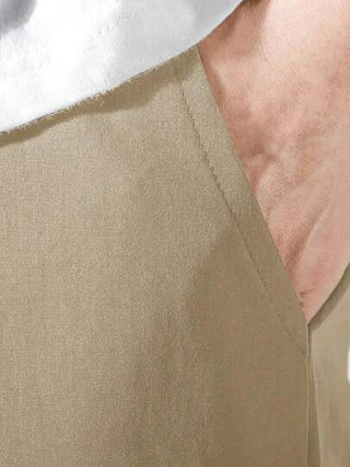 سروال شحن ذو أسلوب مدرسي عصري يناسب الفتيان المراهقين ذو خصر مطاطي وأزرار للإغلاق