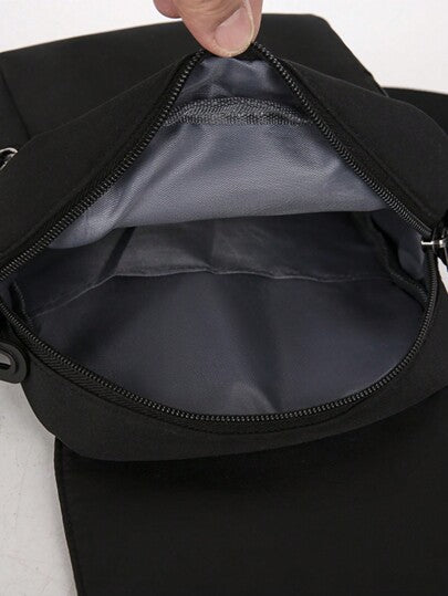 حقيبة كتف جديدة بالكامل, حقيبة رياضية متعددة الاستخدامات خفيفة الوزن مناسبة للتنقل والمدرسة والعطلات والعمل الرسمي الكاجوال, بلون أسود, هدايا شخصية محمولة عملية متعددة الوظائف أنيقة كاجوال، هدايا رومانسية لعيد الحب وأساسيات التخييم، حقيبة ظهر للمدرسة