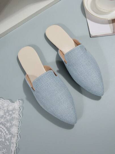 أحذية مولي مسطحة ذهبية براس مدبب للنساء المقاس الكبير 35-45، حذاء لوفر خارجي يومي جديد للخريف، أحذية مسطحة بنعل ناعم من جلد البولي يوريثان، أحذية مولي متوسطة الطول متعددة الاستخدامات