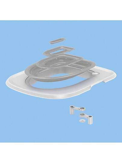 مرحاض قطط مغلق قابل للطي ABS مع مقعد تدريب