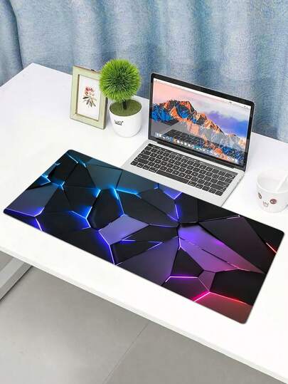 حصيرة الماوس للألعاب والعمل بنمط هندسي عصري ومضادة للانزلاق، متوفرة ب4 مقاسات للاختيار