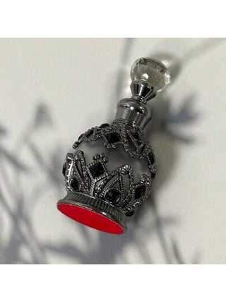 زجاجة عطر قديمة قابلة لإعادة الاستخدام بالمنزل بشكل مخروطي بحواف الماس بسعة 15 مل (الزجاجة فارغة بدون عطر)
