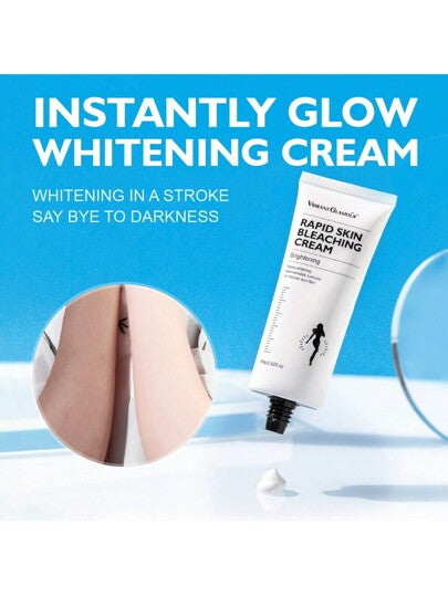 2.82 أونصة سائلة كريم تفتيح للوجه والجسم، منتج مرطب ومغذي عميقاً، يجعل لون البشرة أكثر جمالاً، ضروري للعناية اليومية بالبشرة للنساء