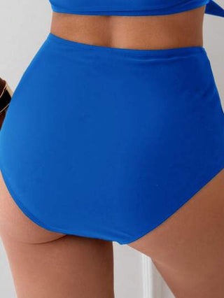 طقم تانكيني حريمي Swim Lushoire ملابس علوية بحمالات و عقدة أمامية مع قاع السباحة المطابقة للنساء للاستخدام في الشاطئ خلال الصيف