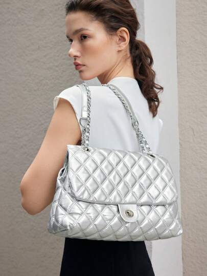 BizChic حقيبة كتف نسائية أنيقة بقدرة كبيرة وزخرفة الماس، حقيبة مخملية، حقيبة عمل، حقيبة أساسية، للسيدات، للسفر، للعمل، للأعمال