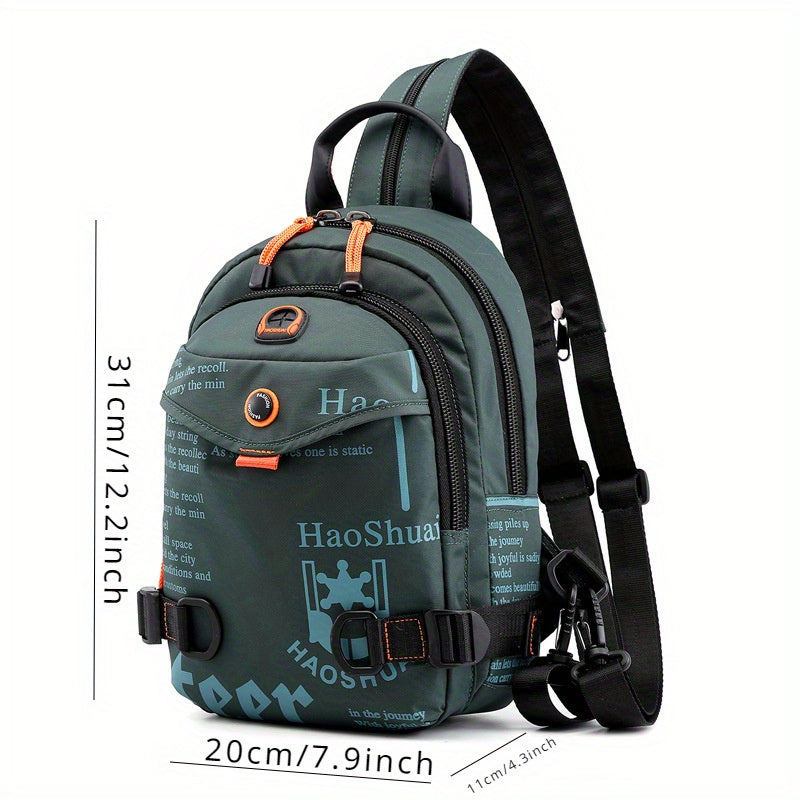 حقيبة كتف رياضية متعددة الوظائف للرجال، حقيبة صغيرة عملية للخروج