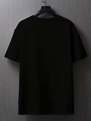 Manfinity Homme تي شيرت بطباعة مناظر طبيعية للرجال