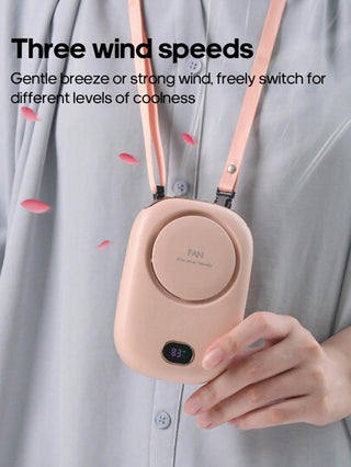 kinscoter مروحة صغيرة محمولة بعنق تشحن ببطارية 2000mAh، مكيفة هواء صيفية مثالية للاستخدام الخارجي