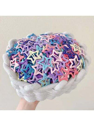 20 قطعة/30قطعة مشابك شعر على شكل نجوم ملونة جميلة، مناسبة للفتيات، مشابك شعر جانبية للأميرات، مشابك BB للأداء والحفلات والاستخدام اليومي (في كيس OPP)
