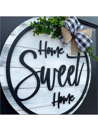 رمضان زينة رمضان معلق باب "Home Sweet Home" ، ديكور الباب الأمامي ، معلق باب "Home Sweet Home" ، ديكور "Home Sweet Home" ، زخرفة "Home Sweet Home" ، إكليل للمنزل الرائع ، إكليل للمنزل الأمامي "Home Sweet Home" ، هدية معلقة لديكور المنزل في الهواء الطلق أو