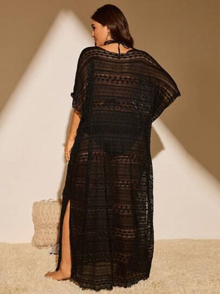 Swim Lushoire سترة نسائية من الحجم الكبير بلون صلب وجيب مجوف ، أنيقة وموضة