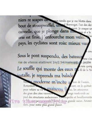 أدوات مكتبية ومدرسية مكبر عدسة خفيف وقوي- أداء فائق الوضوح للعلماء والقراء وهواة الهوايات - رفيق دراسة قوي ، أنيق ودائم!