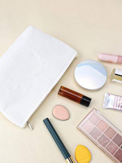 قطعة واحدة من منظم أدوات التجميل والمكياج الحديث والبسيط المحمول، مناسب للنساء والفتيات والاستخدام المنزلي والسفر. حقيبة مكياج، منظم مكياج، حقيبة مكياج، منظم حقيبة التجميل والأساسيات، هدايا إكسسوارات مع سحاب