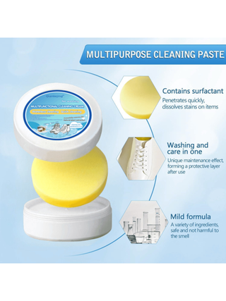 منظف متعد الأغراض ومزيل البقع، كريم تنظيف الأحذية، كريم متعدد الأغراض للتنظيف، منظف الأحذية البيضاء مع إسفنجة، منظف الأحذية البيضاء، عصا موحدة لإزالة البقع عن الأحذية