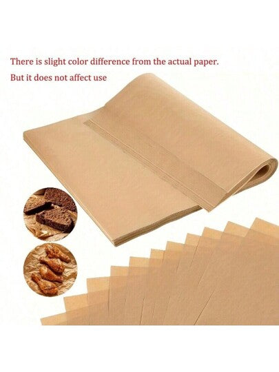 أوراق خبز من الورقة ورقة مقطعة مسبقًا بعدد 50/100/200، أبيض غير مبيض، بمقاس 6x8/12x16 بوصة، مناسبة للخبز والطهي والشواء والقلي والبخار - غير لاصقة، مناسبة لمعظم المقالي العادية