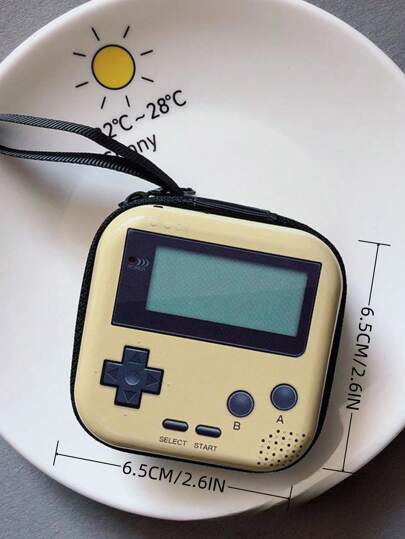 1 حصيرة نقود/حامل مفاتيح بشكل كونسول ألعاب رجعي مميز، هدية إبداعية مناسبة لعشاق الموسيقى والاستخدام اليومي