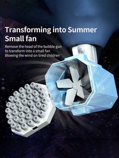 مسدس الفقاعات اليدوي القابل للاستخدام في الأماكن المفتوحة، إطلاق الفقاعات بنقرة واحدة، بخاخ الفقاعات متعدد الفتحات (البطارية وماء الفقاعات غير مدرجين)،ألعاب للاستخدام في المسبح مناسبة لألعاب المسبح،حفلات المسبح ،ألعاب الحفلات للكبار مناسبة لعيد الهالوين/ع