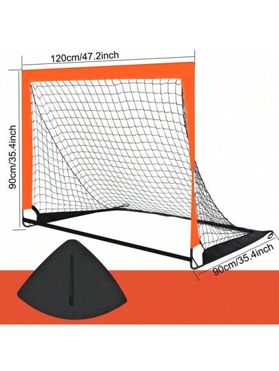 هدف كرة قدم محمول 1باك للساحة الخلفية ، أهداف كرة قدم قابلة للطي للداخل والخارج