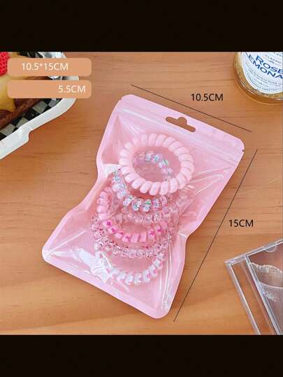 6 قطع/مجموعة ربطات شعر باللون الحلوى للبنات، باندات الشعر، كرانشات الشعر، لا تلحق ضرراً بالشعر