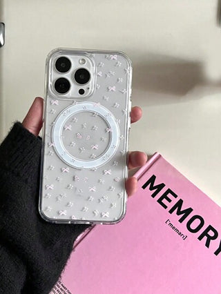 حافظة شفافة للهواتف الخلوية متوافقة مع أجهزة iPhone 16 15 14 13 12 11 البرو ماكس، مع عقدة الفراشة زهري ولمسة فراشة، حامل بطاقات وحافظة بطاقات، غطاء خلفي، اكسسوارات