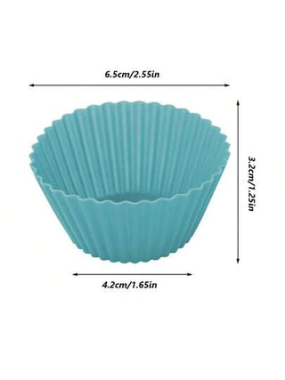 12 قطعة قالب مجموعات الكيك من السيليكون بقطر 2.76 إنش ، دوائر Cupcake قابلة لإعادة الاستخدام ، أكواب خبز عالية الحرارة ، قوالب كعك الخاصة بالفرن الهوائي ، لوازم الخبز ، الأدوات المنزلية للمطبخ