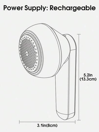 أداة محمولة لإزالة الكتل والفُر والوبر الكهربائية القابلة لإعادة الشحن، فعالة وسريعة لإزالة الكرات الصغيرة والكتل عن الملابس والأثاث والسجاد (قطعة واحدة سوداء)