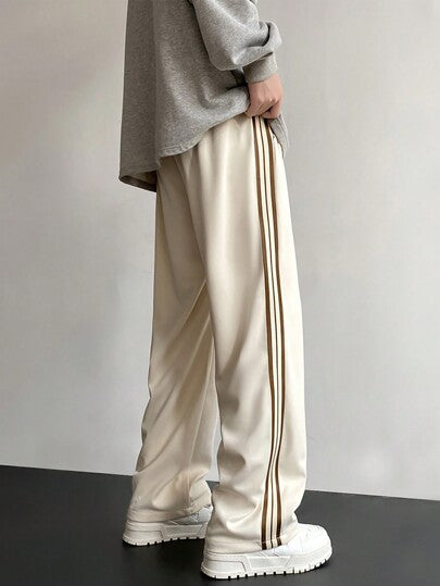 بنطلون رياضي للرجال بساق مستقيمة، عملي وعصري