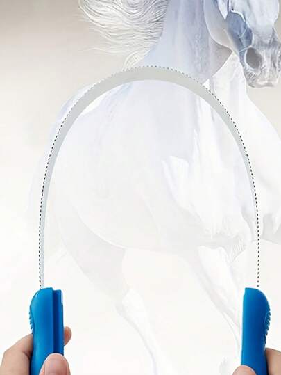 مزيل عرق البقر والخيل بشفرة مشط سن النشر مع مشط إيقاف الحكة الحكة، مشط شعر الخيل للحكة الأسنان، مشط تنظيف الحيوانات الأليفة