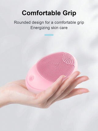 فرشاة تنظيف الوجه الكهربائية المصنوعة من السيليكون الناعم، وفرشاة تنظيف الوجه، وفرشاة تنظيف الوجه بالاهتزاز، للتنظيف العميق، والتقشير بلطف، والتدليك.