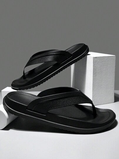 زوج من صنادل رجالية قابلة للارتداء من دون ربط، مضادة لالانزلاق، متينة، ناعمة، بنعل سميك من مادة EVA، للشاطئ، العطلات، للارتداء اليومي، للربيع/الصيف، للاستخدام الداخلي/الخارجي،خفيفة الوزن، مريحة'