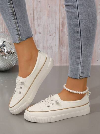 أحذية مدرسية للطلاب بمقاس كبير ،حذاء رياضي مسطح عصري متعدد الوظائف مريح يربط بالأربطة