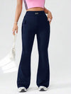 EZwear بنطلون سيدات مصنوع بالكروشيه مع رقعات حرفية وجيوب وجرس كاجوال، ملابس مناسبة لرمضان