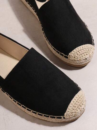 SHUZIA قوارب الصياد النسائية اللون الصلب الأحذية المسطحة المريحة