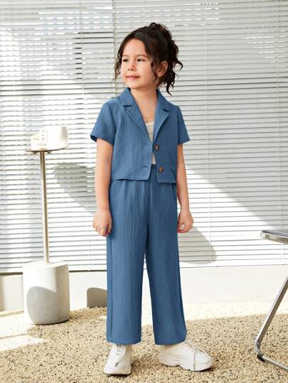 تيشيرتات بناتي مجموعة قميص باحد الالوان موحد اللون و طية ياقة للفتاة الصغيرة المناسبة لاستخدامها يوميا و في الشارع