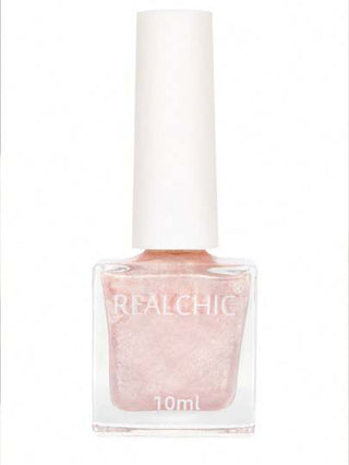 REALCHIC 10مل/قطعة طلاء أظافر قائم على الماء باللون الوردي لؤلؤي، جفاف سريع، طويل الأمد، قابل للتقشير، لا رائحة، للفن في الأظافر للزفاف، مناسب للطالبات والاستخدام المهني في صالونات الأظافر، هدايا عيد الحب، أظافر الربيع/الصيف