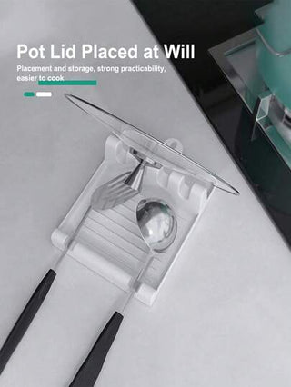 حامل أدوات المائدة للموقد، حامل معالق الملعقة مع صينية التقطير وحامل غطاء الطنجرة للمطبخ، حامل أدوات المائدة الخالي من التقطير، حامل لوضع الملاعق والاواني المستخدمة في الطهي وحامل لغطاء القدر، حامل متعدد الوظائف للملعقة في المطبخ مع حامل لغطاء القدر