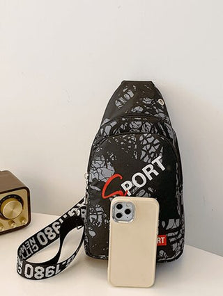 حقيبة كتف صغيرة أنيقة للأطفال باللونين الأسود والأحمر، حقيبة صدر للأطفال لقضاء عطلة الصيف والسفر، مناسبة للسفر، والتسوق، والحياة اليومية، هدية مثالية للأطفال.