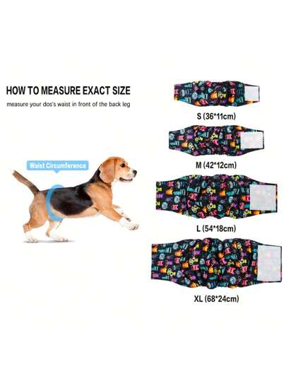 3 قطع من الحفاضات الذكرية العالية الامتصاص للكلاب ، حفاضات الذكور القابلة للغسل لاحتواء البول لدى الكلاب الذكور وتدريب الجراء