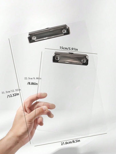 لوح كتابة شفاف A4 قطعة واحدة، سميك وصلب للاستخدام في العرض القائمة بالمطاعم وملفات الوثائق، العودة إلى المدرسة، لوازم مدرسية