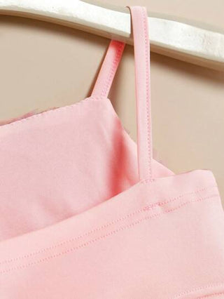 SHEIN ملابس علوية أساسية لطفلة رضيعة موضة جميلة وجذابة مزينة بزهرة متعددة الاستخدامات