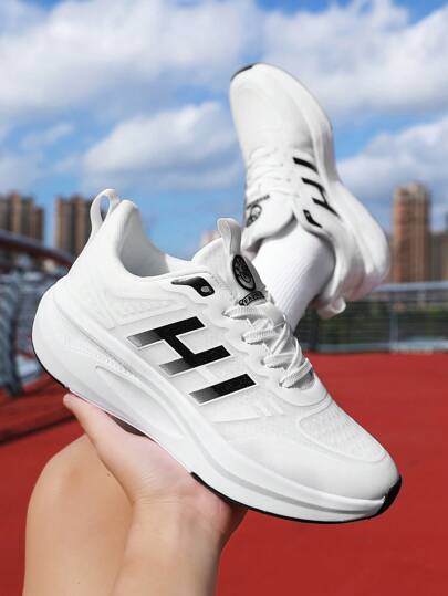 أحذية رياضية للمراهقين، جزء علوي من الشبك الحريري المسامي، نعل سميك ومقاوم للتآكل، مثالية للمظهر العادي والرياضي، للسفر