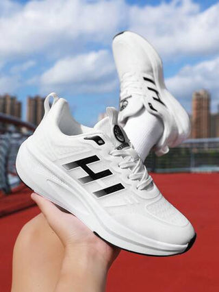 أحذية رياضية للمراهقين، جزء علوي من الشبك الحريري المسامي، نعل سميك ومقاوم للتآكل، مثالية للمظهر العادي والرياضي، للسفر