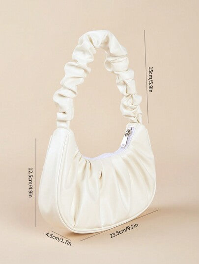 حقيبة كتف  حمل يد بشكلها المطوي العصري للفتيات، مناسبة للخروج اليومي