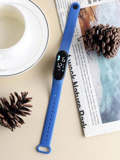 ساعة رقمية للطلاب مناسبة للأولاد والبنات، مقاومة للماء ، شاشة لمس LED رقمية، مثالية للارتداء اليومي والأنشطة الرياضية