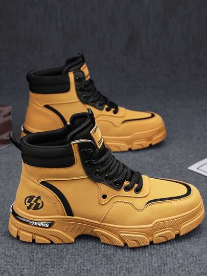 بوت رياضي للرجال للتنزه في الهواء الطلق، مريح وقابل للتنفس مضاد للانزلاق، مناسب للمشي والتنزه في الربيع والخريف والشتاء، يتناسب مع الجينز