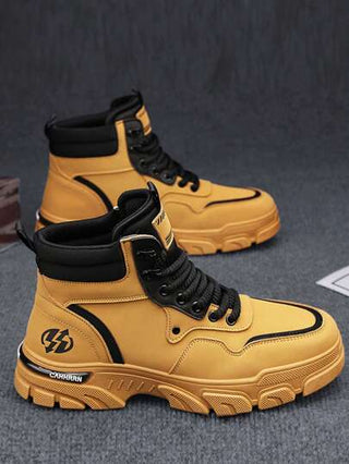 بوت رياضي للرجال للتنزه في الهواء الطلق، مريح وقابل للتنفس مضاد للانزلاق، مناسب للمشي والتنزه في الربيع والخريف والشتاء، يتناسب مع الجينز