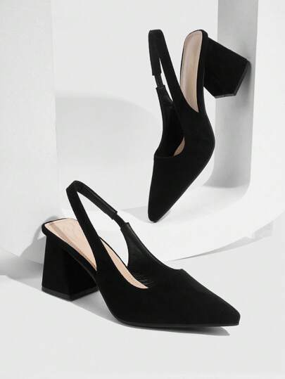 CUCCOO BIZCHIC أحذية نسائية أنيقة ذات كعب عالي من الرينجو الأسود، إطلالة أساسية أنيقة للعمل أو المناسبات الخاصة، مثالية للحفلات في عيد أو رأس السنة الجديدة أو موسم الخريفرمضان