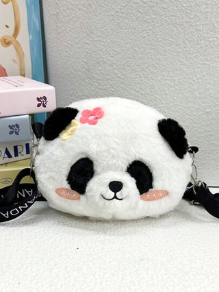 حقيبة كتف باندا محشوة بلش كرتوني جذابة، حقيبة باندا صغيرة على الصدر