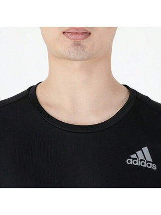 Adidas تي شيرت تيشيرت رياضي قصير الأكمام موضة الحبيب ، طراز صيف 2024 الجديد، بياقة مستديرة للركض والتدريب الرياضي H58591