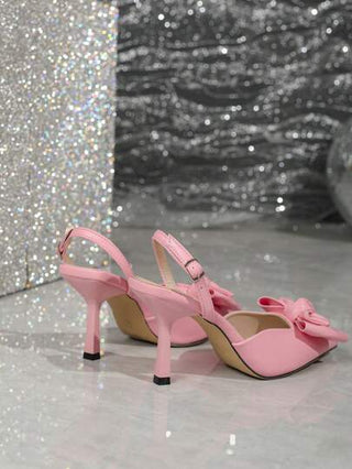 فستان الحفلات الوردي مستوحى من الدوبامين النسائي العادي لربيع / صيف 2024، بزهرة ثلاثية الأبعاد و ربطة عنق، جذاب وأنيق، يمكن ارتداؤه مع صندل كعب عاليرمضان